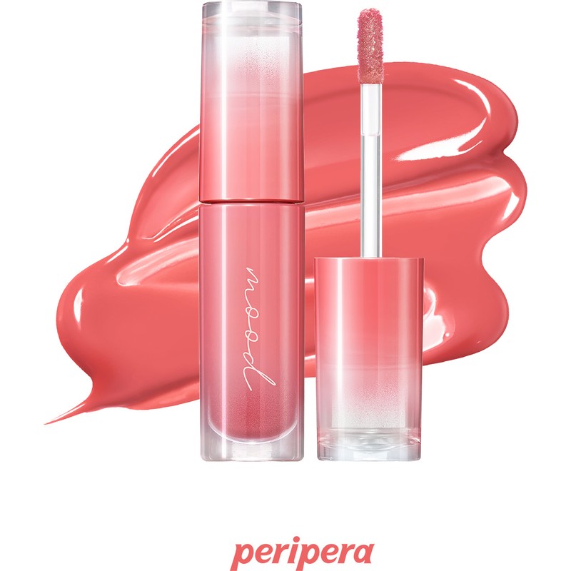 Peripera Ink Mood Glowy Tint 03 Rose in Mind Kalıcı Pigmentli Likit Dudak Makyaj Ürünü Parlak Bitişli