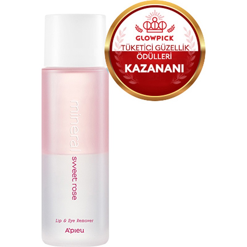 MISSHA Hassas Ciltler İçin Çift Fazlı Göz&Dudak Makyaj Temizleyici A'PIEU Mineral Lip&Eye RemoverSweet Rose