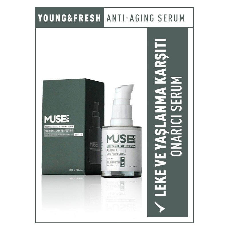 Muse Lab Young & Fresh Bio Retinol I Anti - Aging I Aydınlatıcı I Dolgunlaştırıcı I Koruyucu Serum - SPF15