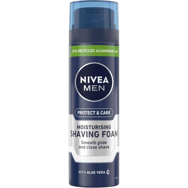 Nivea Men Protect & Care Köpüğü 200 ml Hassas Ciltler İçin Nemlendirici Özellikli Tıraş Ürünü