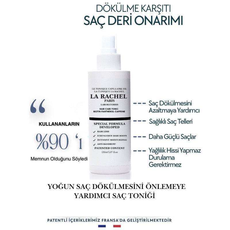 La Rachel-Paris Sağlıklı Uzama EtkiliNem Dengesini Sağlayan Bilimsel Saç Bakım Toniği