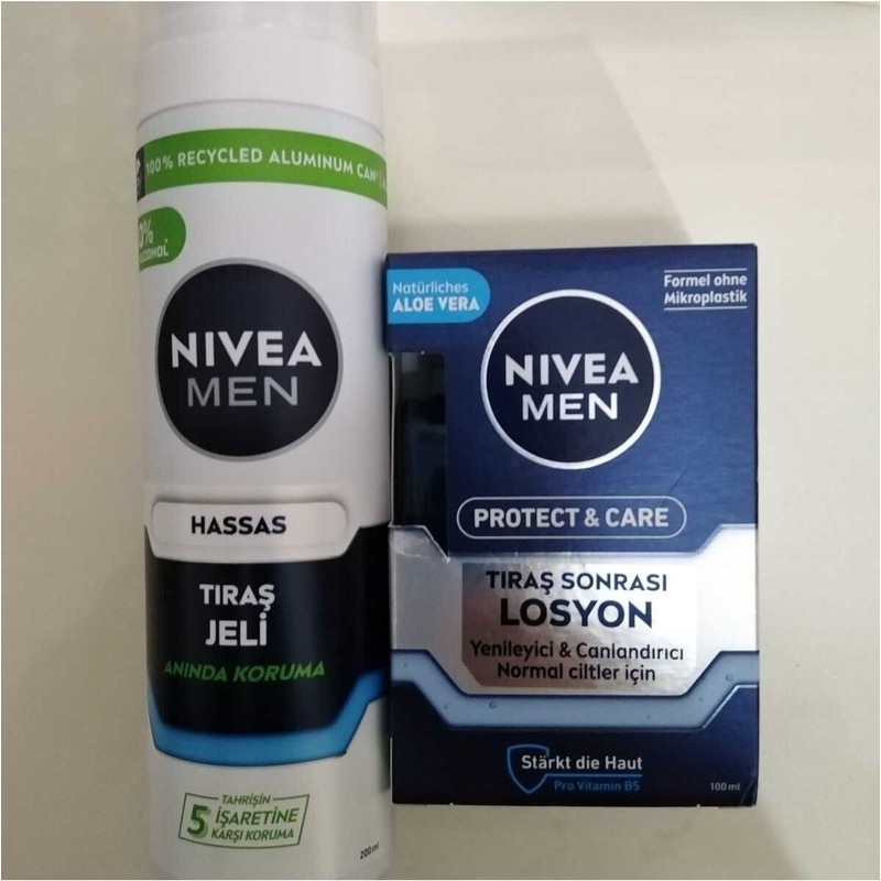 Nivea Men Hassas Traş Jeli & Nivea Men Protect Care Traş Sonrası Losyon