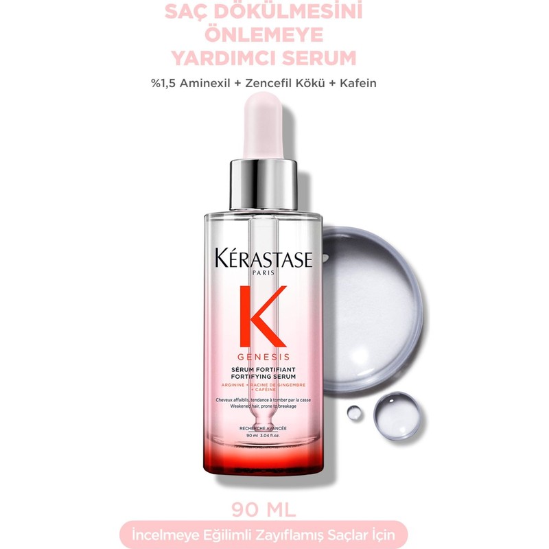 Kerastase Genesis 90 ml Anti-Chute Fortifiant Önleyici Serum Kokusuz Sürdürülebilir Malzeme