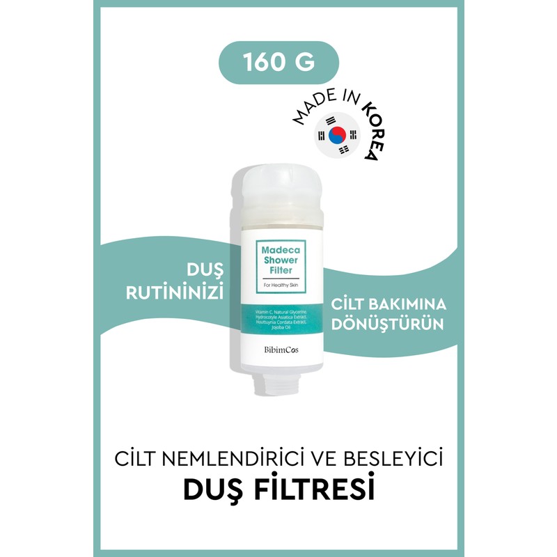 Bibimcos Madeca Cilt Besleyici Duş Filtresi 160 gr Houttuynia ve Centella Özlü