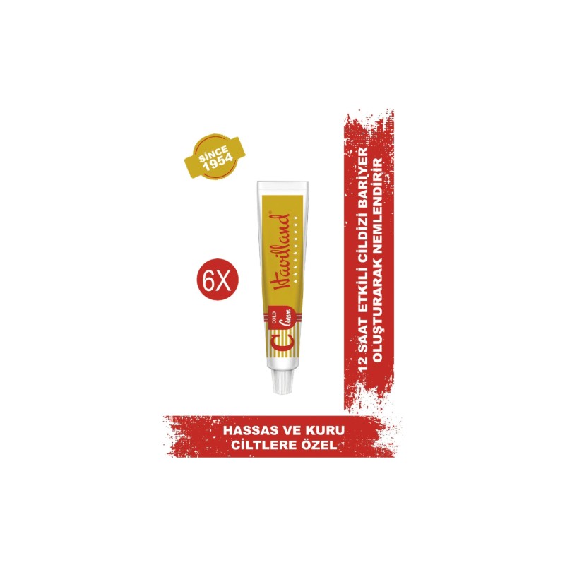 Havilland Yağlı Krem 40 ml x 6 Hassas ve Kuru Ciltler İçin Etkili Nemlendirici Bariyer