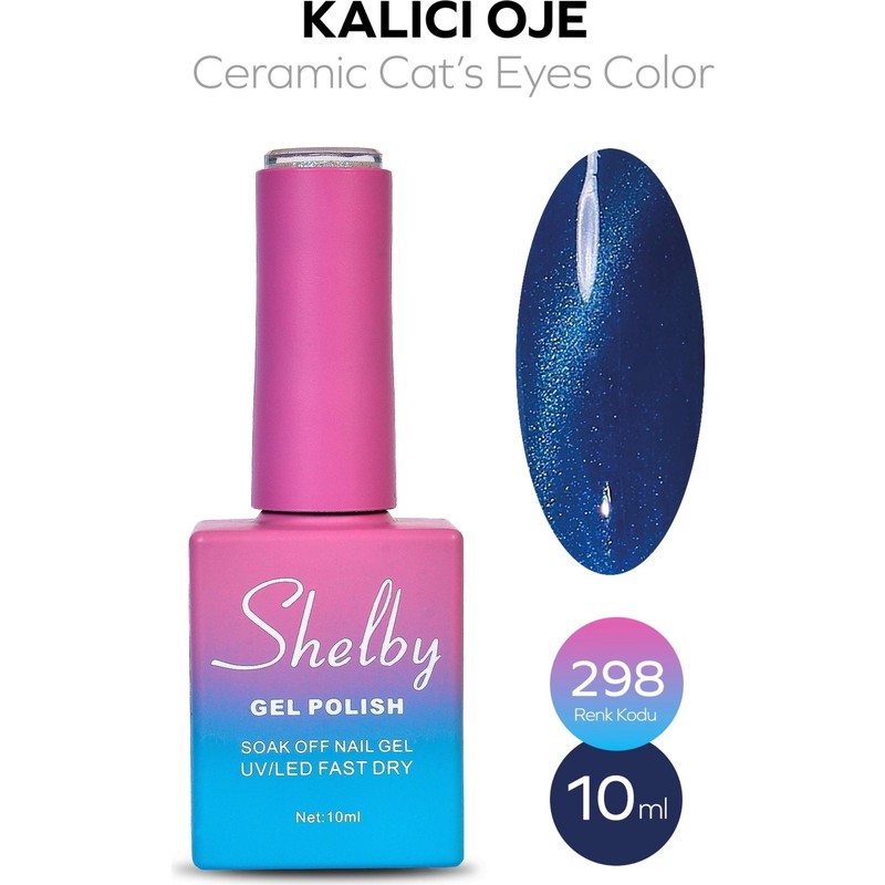 Shelby 10 ML. A298 SERAMİK KEDİ GÖZÜ KALICI OJE