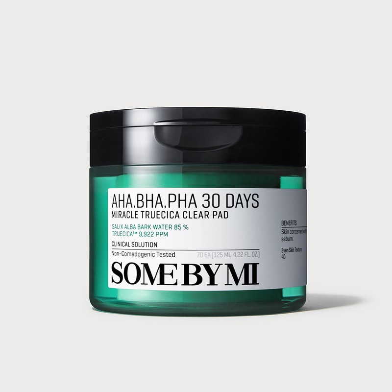 Some By Mi Somebymi Aha-Bha-Pha 30 Days Miracle ''True'' Cica Clear Pad AHA & BHA Etkili Ped Cilt Bakımı
