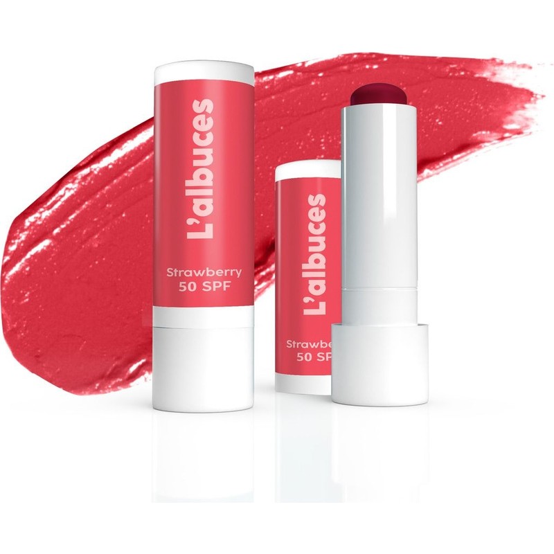 L'albuces 50 SPF Strawberry Lip Balm – Nemlendirici ve Güneş Koruyucu Dudak Bakımı