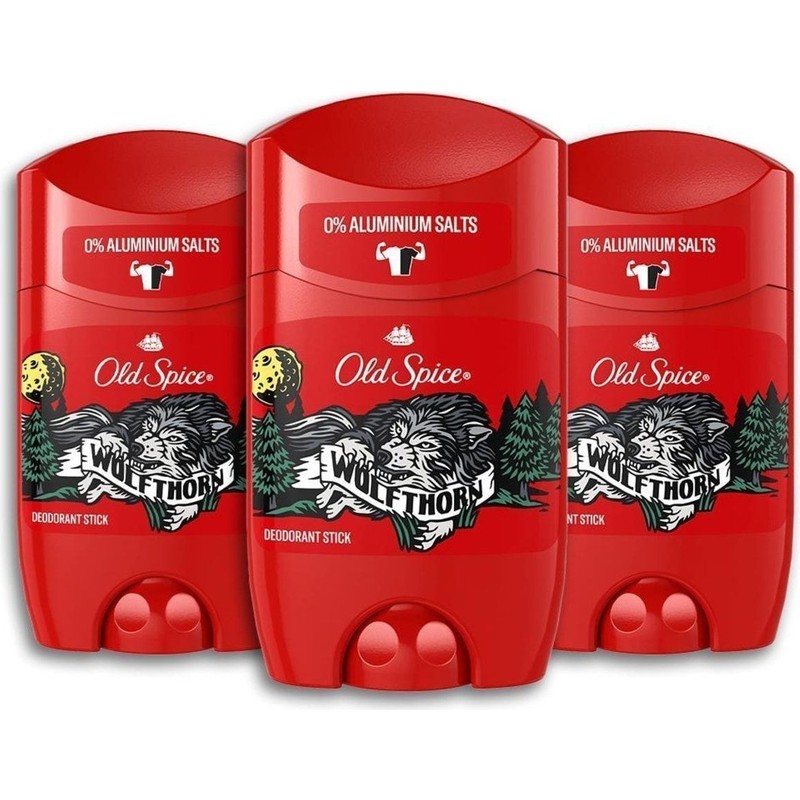 Old Spice Wolfthorn Deo Stick Erkekler İçin Maskülen Koku 3 Adet 50 ml