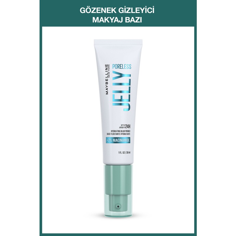 Maybelline New York Poreless Jelly Makyaj Bazı Yağsız Formül ile Gözenekleri Gizler 24 Saat Kalıcı