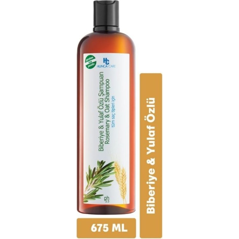 Hunca Care Biberiye Yulaf Özlü Şampuan Arındırıcı Etkiyle 675 ml Normal Saçlar İçin