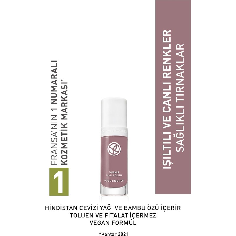 Yves Rocher Go Green Oje Sümbül Renk Vegan Formül 5 Gün Dayanıklılık 9 ml