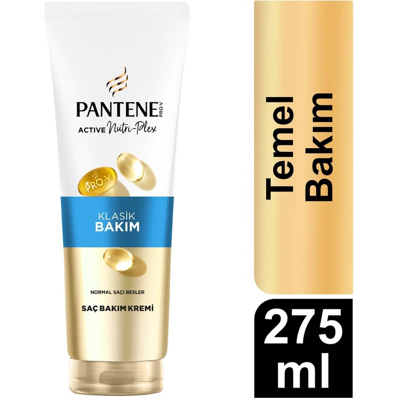 Pantene Temel Bakım Saç Bakım Kremi 275 ml Bitkisel Özelliklerle Tüm Saçlar İçin Besleyici Formül