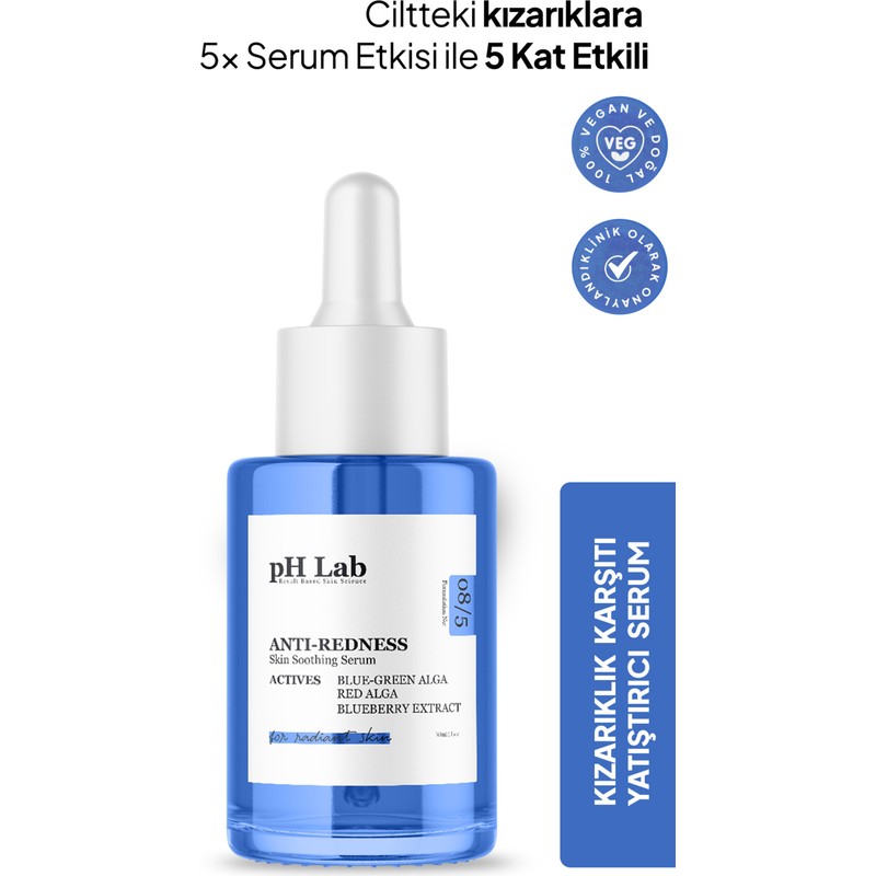 Ph Lab Anti Redness Serum Tüm Cilt Tipleri İçin Kızarıklık Karşıtı 30 ml C Vitamini İçerir
