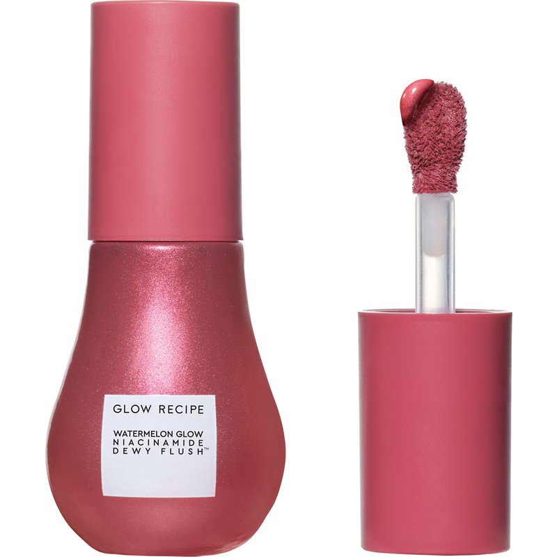 GLOW RECIPE Watermelon Glow Niacinamide Dewy Flush - Aydınlatcı Likit Allık Orman Meyveleri Kırmızısı (12 ml)