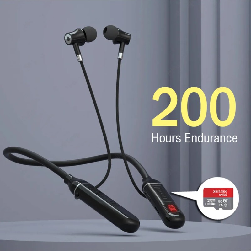 A15 Boyuna Asmalı Spor Bluetooth Kulaklık Şarj Göstergeli Sd Kart Girişi 200 Saat Müzik Dinleme - Piinti Fiyat Karşılaştırması