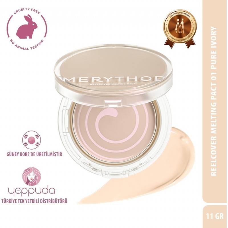 Merythod Reelcover Melting Pact 01 Pure Ivory - Yağlı Ciltler Için Yüksek Kapatıcı Fondöten SPF50+PA++++