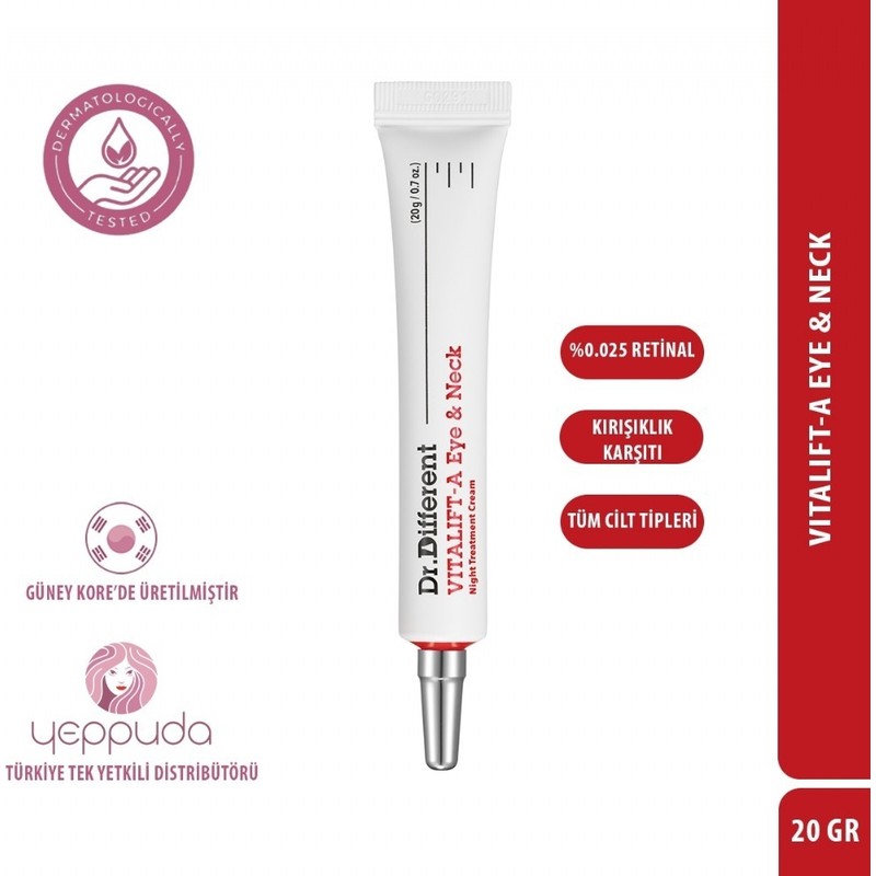 Dr.Different Vitalift-A Eye & Neck - %0.025 Stabilize Lipozom Retinal İçeren Göz ve Boyun Kremi