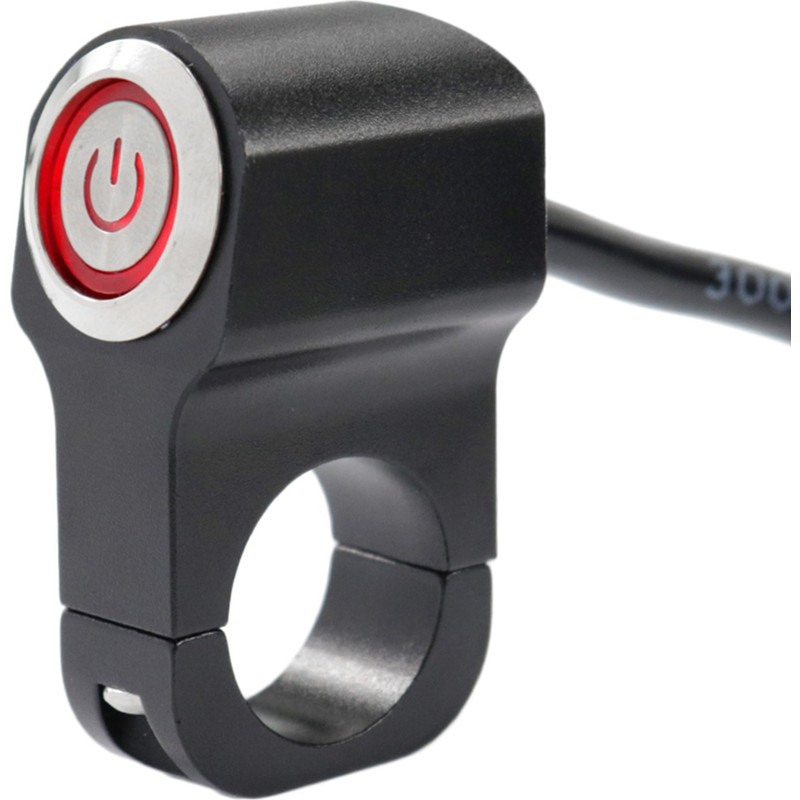 Dekohop Motosiklet LED Far Aç Kapa Metal Anahtar Tekli Buton Swich 2 Modlu