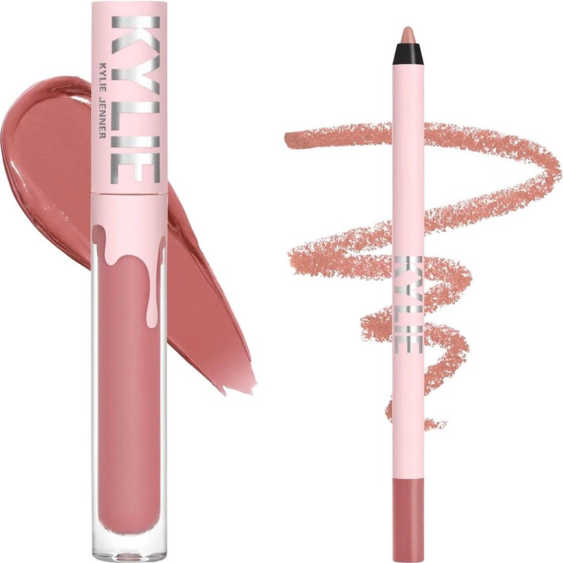 Kylie Dudak Kalemi ve Yarı Mat Likit Ruj Set 705 Charm
