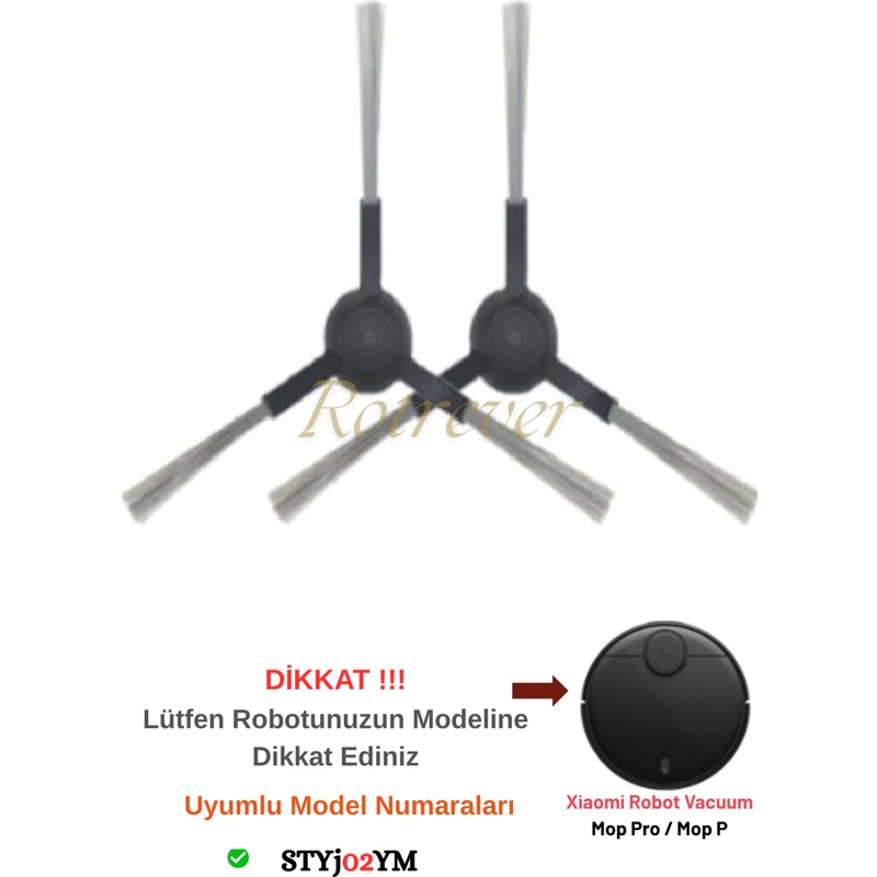 RotRever Xiaomi Mi Robot Vacuum Mop Pro (Model NO:STYTJO2YM Dikkat)Vacuum Mop P Robot Süpürge Yedek Parça Seti - En Uygun Fiyatlarla Piinti'de