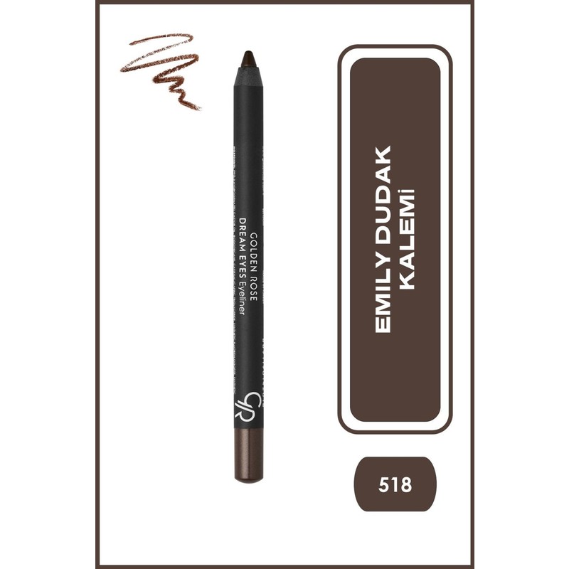 Golden Rose Dream Lips Lipliner No: 518 - Mat Bitişli Yumuşak Dudak Kalemi