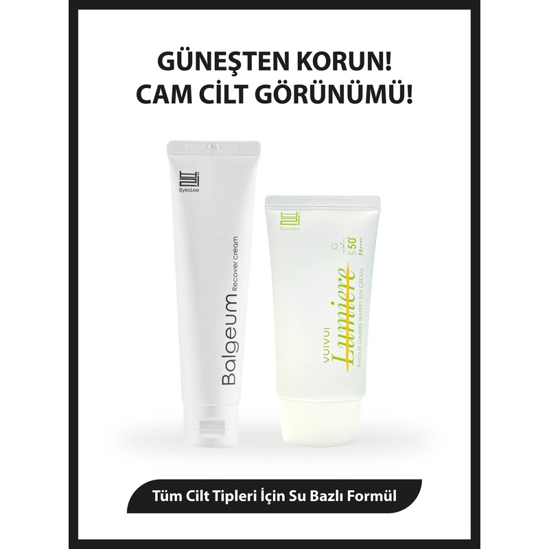 byeoLee Cilt Bakım Seti Canlandırıcı Cam Cilt Etkili Balgeum Centella Hibrit Su Bazlı SPF Güneş Kremi