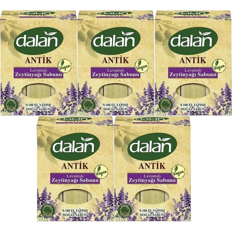 Dalan Antik Zeytin Yağlı Lavanta Sabunu El Yapımı 900 gr x 5 Paket