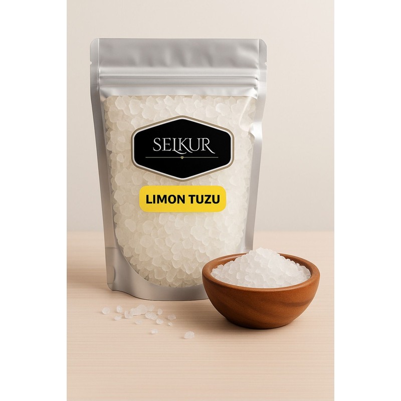 Selkur Limon Tuzu 1 kg Tane Limon Aromalı Mükemmel Lezzet İçin