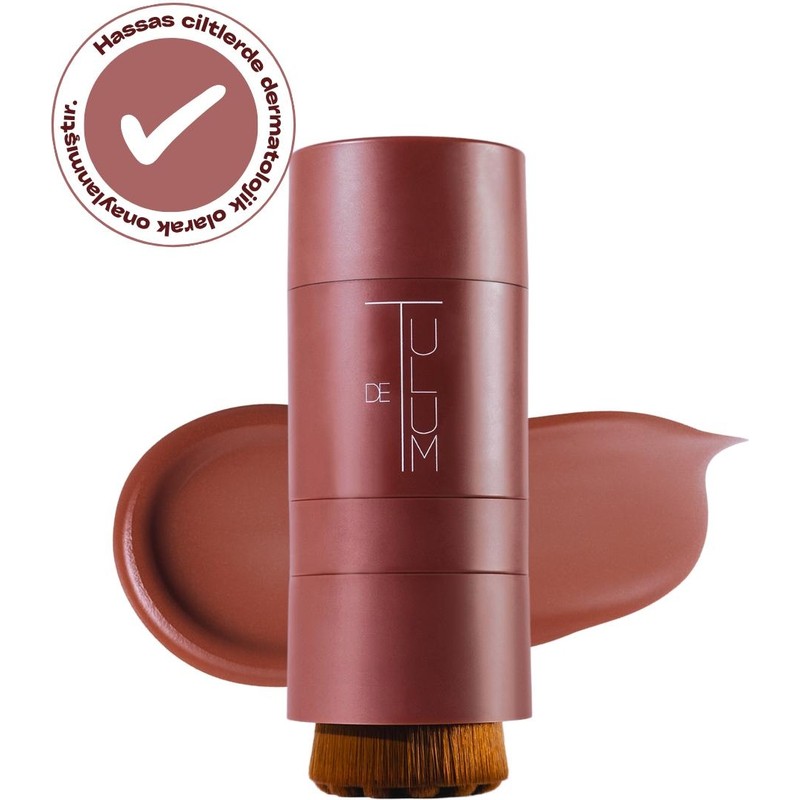 De Tulum Bronzaura | Güneş Altında Kullanılan Yoğun Bronzlaştırıcı Fırçalı Stick | Kakao Jojoba Havuç Yağı İçeren | Tanning Stick
