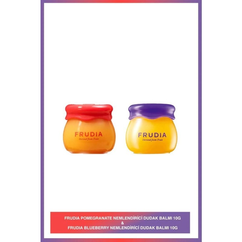 Frudia Blueberry Nemlendirici Dudak Balmı + Frudıa Pomegranate Nemlendirici Dudak Balmı