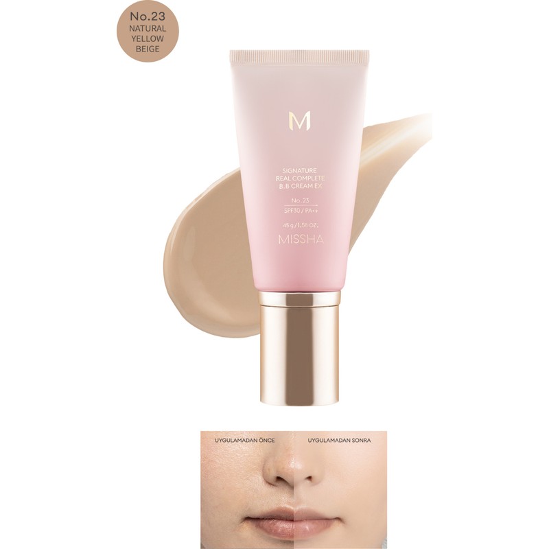 MISSHA Çok Fonksiyonlu BB Krem 23 Natural Yellow Beige Hassas Ciltler İçin SPF30/PA++