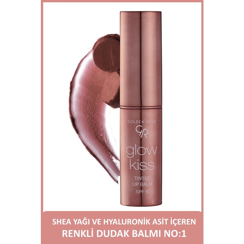Golden Rose Glow Kiss Tinted Lip Balm No: 01 Vanilla Latte - Renkli Dudak Nemlendiricisi SPF15