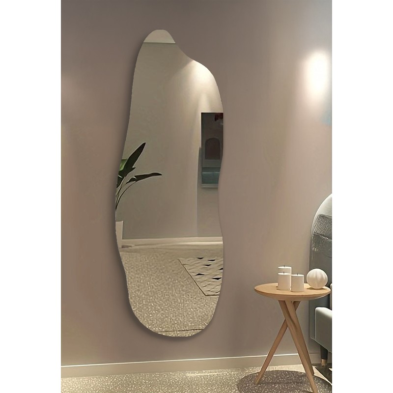 Cg Home Natura Boy Aynası, Asimetrik Ayna, Asimetrik Boyayna, Duvar Aynası