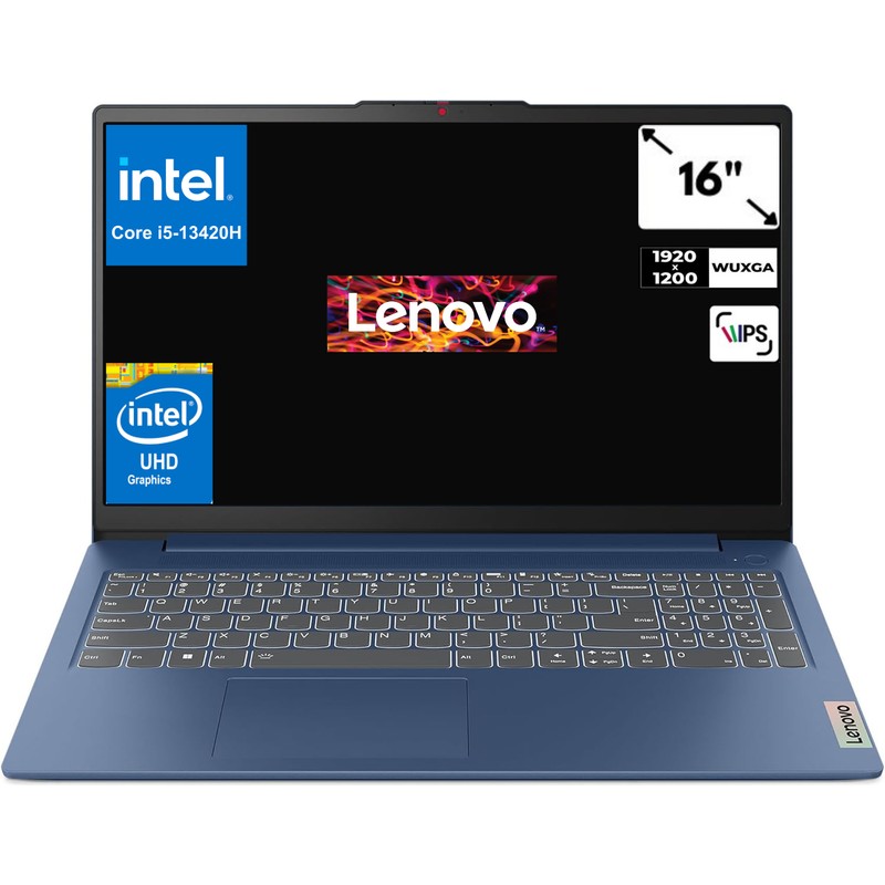 Lenovo Ideapad Slim 3 16IRH10 I5-13420H 16 GB 1 Tb SSD UHD Graphics 16" Wuxga Windows 11 Pro Taşınabilir Bilgisayar 83K2001RTRCB2 - En Uygun Fiyatlarla Piinti'de