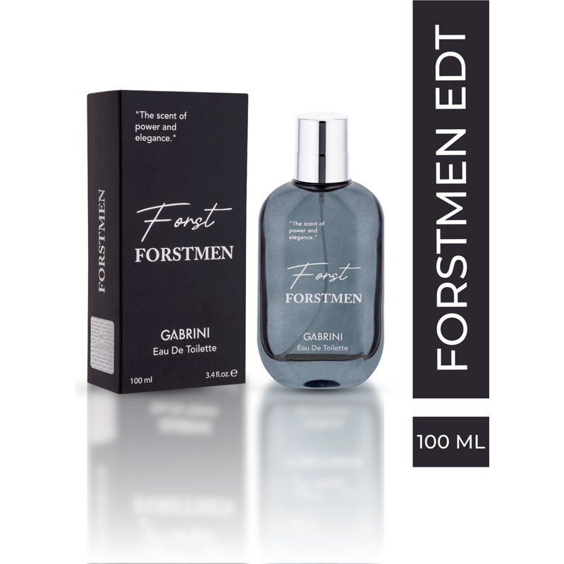 Gabrini Forstmen Black EDT 100 ml Erkek Parfümü Meyvemsi Odunsu Koku ile Modern Tarz