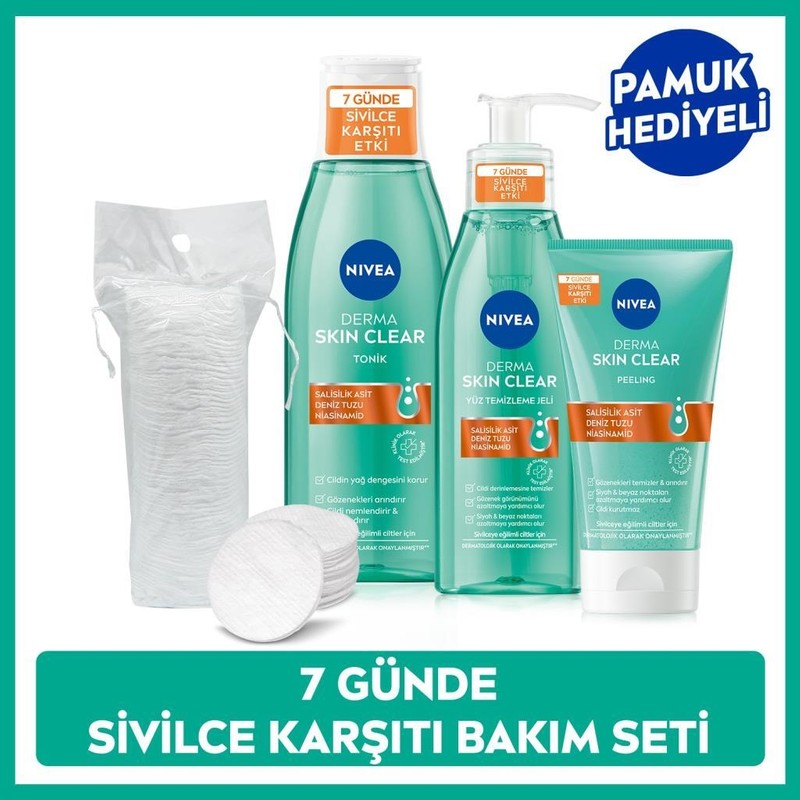 Nivea Derma Skin Clear Niasinamid Yüz Temizleme Jeli 150 ml Sivilce Karşıtı Etki Tüm Cilt Tipleri İçin