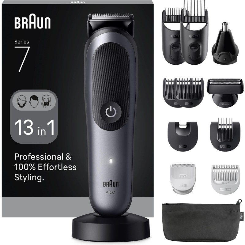 Braun Hepsi Bir Arada Series 7, 13'ü 1 Arada Tıraş Kiti, Problade, Autosense, AIO7560