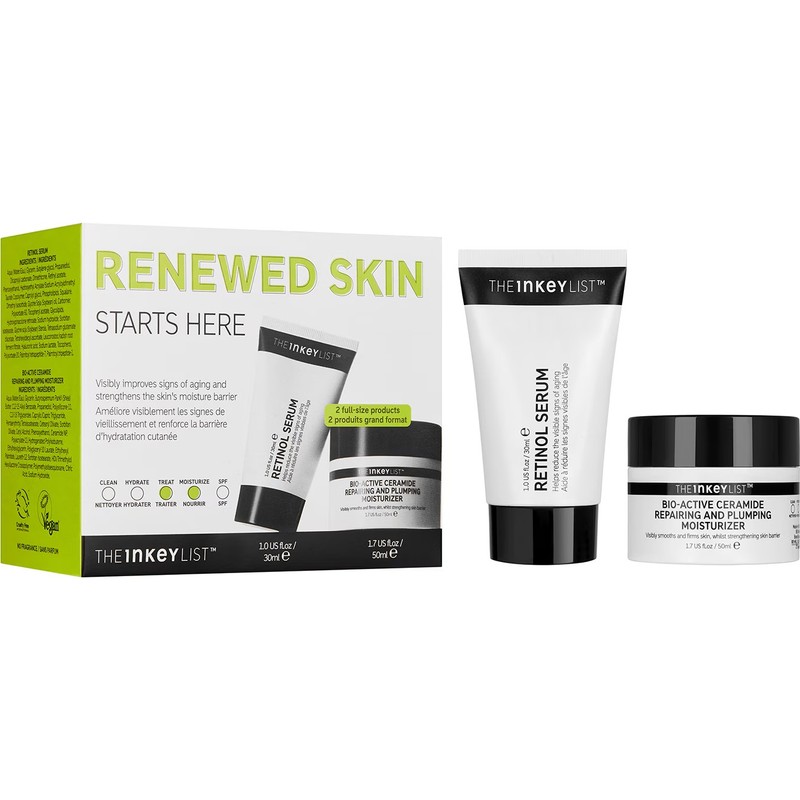 The Inkey List Renewed Skin Starts Here - Yaşlnma Karşıtı Bakım Seti 30 ml + 50 ml