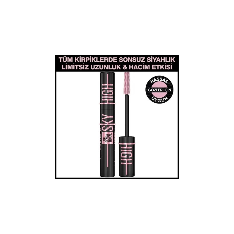 Maskara Maybelline New York Lash Sensational Sky High Cosmic Black Siyah
