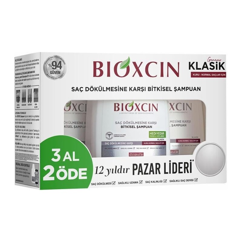Bioxcin Genesis Şampuan 3 Al 2 Öde / Kuru-Normal Saçlar Için 300 ml