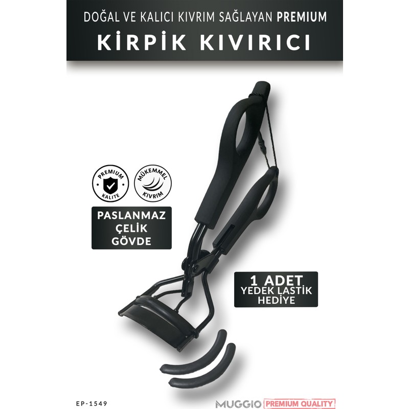 Muggio Kirpik Kıvırıcı Eyelash Curler Premium