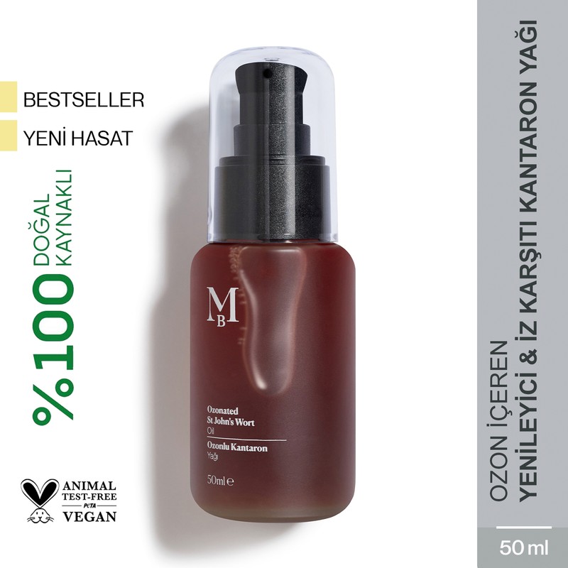 Misbahçe Ozonlu Kantaron Yağı Kremi - Yenileyici Etki, 50 ml, Tüm Cilt Tipleri İçin Leke ve Yaşlanma Karşıtı Onarıcı Krem