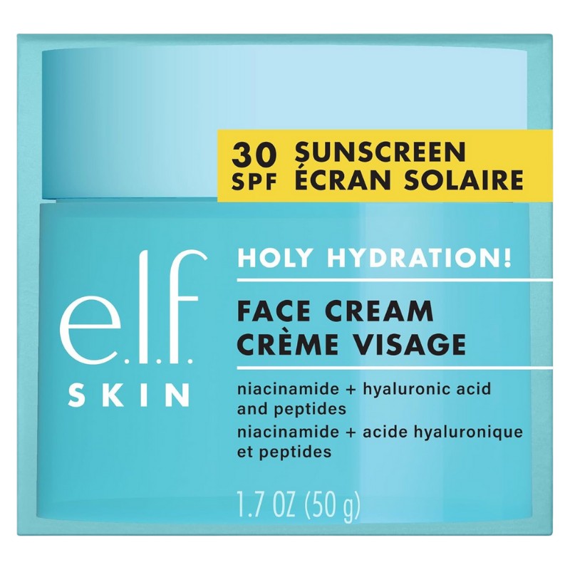 E.l.f. E.l.f Holy Hydration! Spf 30 Yüz Kremi 50G, Vegan, Ultra Nemlendirici Gündüz Bakımı