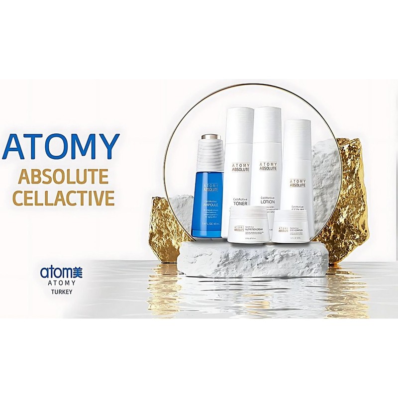 Atomy Absolute Cellactive Skincare Set (Toner, Losyon, Ampul, Serum, Göz Kremi, Besleyici Krem)