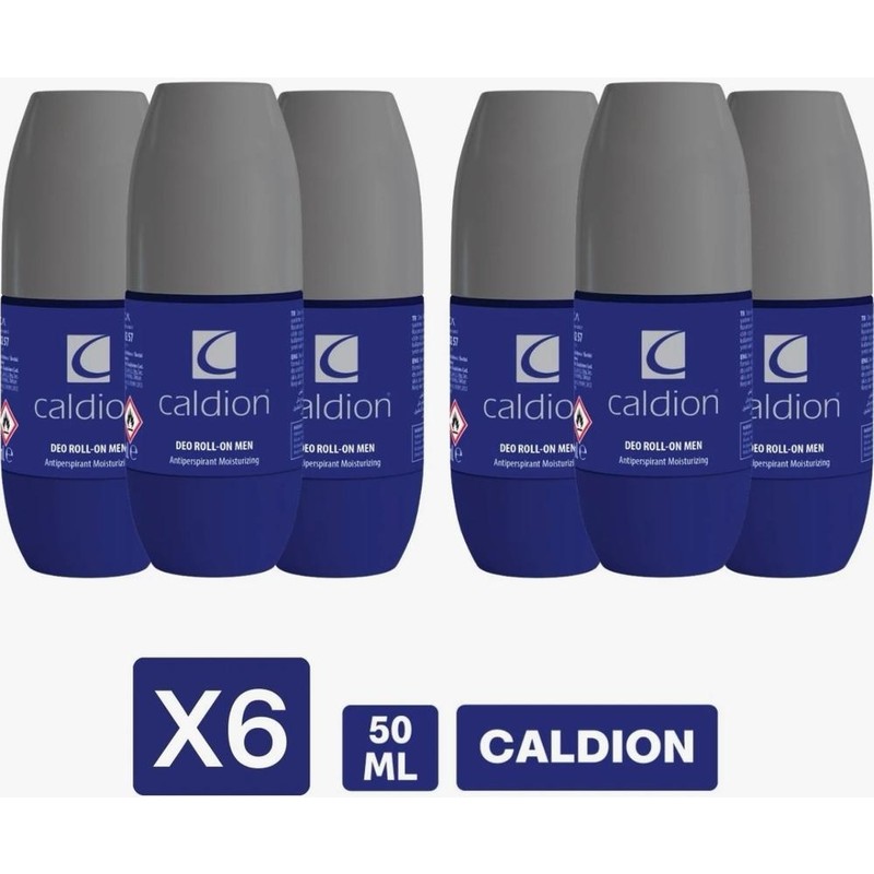 Caldion Classic Erkek Roll-On Odunsu Koku Tüm Cilt Tipleri İçin 6 x 50 ml.