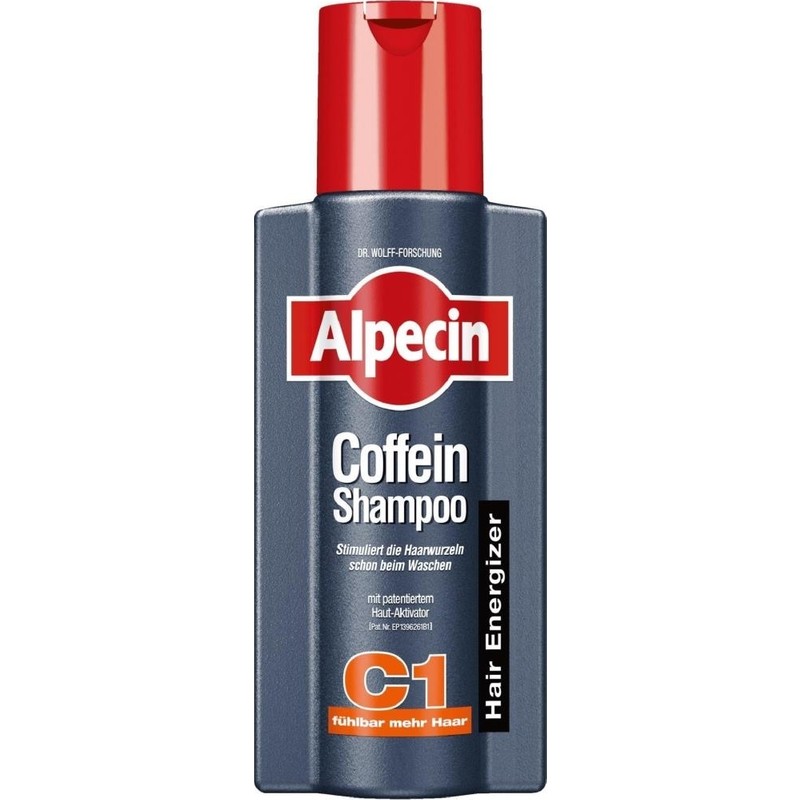 Alpecin Kafein Şampuan C1 - Saç Uzamasını Destekleyen, Güçlendirici ve Vitamin İçeren, Tüm Saç Tipleri için Erkeklere Özel, 250 ml