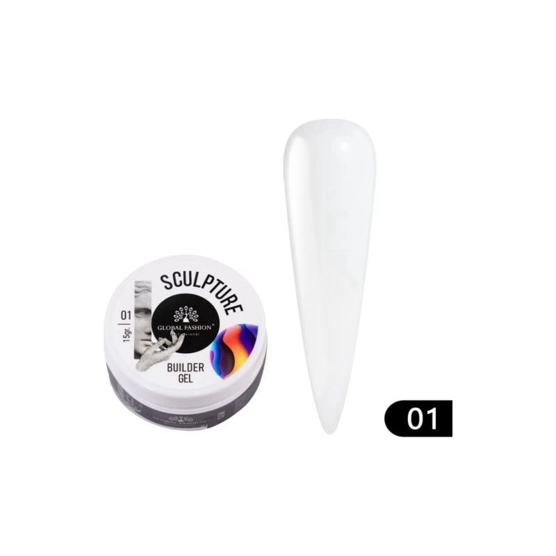 Anıl Gel Polish Hamur Jel Tırnak Hamur Jelı Şafaf Renk No:1 , Global Fashıon 15ML