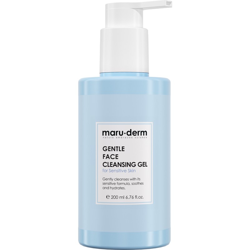 Maru.derm Aloe Vera Yüz Yıkama Jeli 200 ml – Hassas ve Atopik Ciltler İçin Nazik Temizleyici, Nemlendirici ve Canlandırıcı