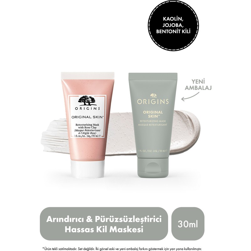 Origins Canlandırıcı Kil İçerikli Yüz Maskesi 30 ml Tüm Cilt Tipleri İçin Arındırıcı Etki